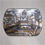 Russian Lacquer Box St Isaacs Cathedral by Budazsin from Fedoskino Village