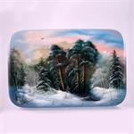 A Russian Winter Landscape by Shalova from Fedoskino