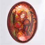 Russian Lacquer Box Fall Bouquet by Vesnushka from Fedoskino Village