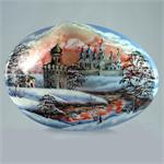Russian Lacquer Box City of Vladimir by Nikolaev from Fedoskino
