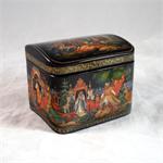 Russian Lacquer Box Pushkin Fairy Tales by Zolotaryov from Palekh