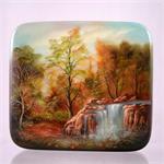 Russian Lacquer Box The Waterfall by Shalova from Fedoskino