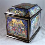 Molodkin The Golden Cockerel Russian Lacquer Box from Mstera Russia