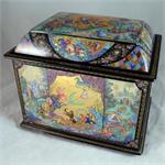 Molodkin Goodbye Winter Russian Lacquer Box from Mstera