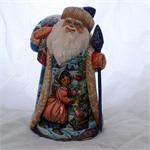 Russian Wooden Santa Children Playing by Nadezdina