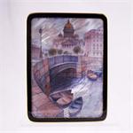 Russian Lacquer Box St Isaac's Cathedral by Sergey Kozlov from Fedoskino