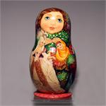 12 Months Russian Nesting Doll Matryoshka by Klovatskaya from Ylianovsk