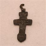 Antique Ukrainian Bronze Cross 14th Century