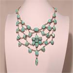 Turquoise and 925 Sterling Silver Necklace Hand Made