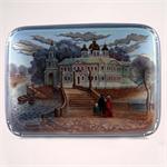 Russian Lacquer Box - Family On A Walk - Fedoskino Village - Larina M.