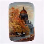 Russian Lacquer Box - An Afternoon Ride - Fedoskino Village - Larina M.