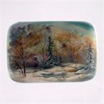 Russian Lacquer Box - Winter in the Forest - Fedoskino Village - Larina M.