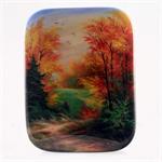 Russian Lacquer Box - Beautiful Fall - Fedoskino Village - Larina M.