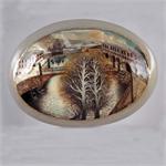 Russian Lacquer Box - Saint Petersburg in the Fall - Fedoskino Village - Smirnova 