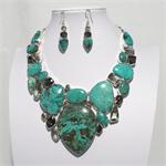 Turquoise and Silver  Jewelry Set 2