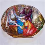 Russian Lacquer Box - Sleeping Beauty Fairytale - Fedoskino Village - Vagner M.