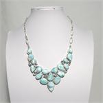Larimar  and Blue Topaz  Necklace 