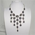 Star Ruby and Silver Necklace