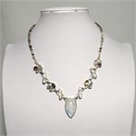  Multistone and  Silver Necklace 7