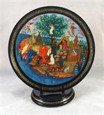 Russian Lacquer Box Pushkin Fairytales by Orlov from Mstera
