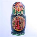 Russian Matryoshka Nesting Doll Old Post Card by Irina K.