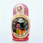 Russian Matryoshka Nesting Doll Ladies in Winter by Barbara