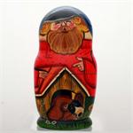 Russian Matryoshka Nesting Doll Family with Dog by Dopper
