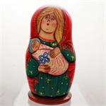 Russian Matryoshka Nesting Doll Peasant Family with Baby by Gogonina