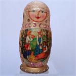Russian Matryoshka Nesting Doll Autumn in Village by Sergiev-Posad