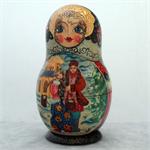 Russian Matryoshka Nesting Doll Family in Winter by Voinorovich