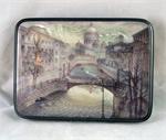 Russian Lacquer Box Sergey Kozlov St Isaac Cathedral Fedoskino