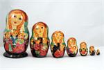 Russian Matryoshka Nesting Doll Children Playing
