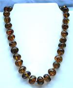 Amber Necklace Cognac Color Off Round