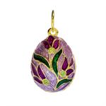 Little Egg with Tulips Pendant