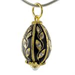 Russian faberge style egg pendant