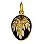 Egg Golden Leaf Pendant
