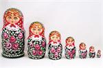 Russian Matryoshka Nesting Doll Floral Design