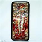 Russian Lacquer Box After Mucha by Smirnova from Fedoskino