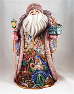 Russian Wooden Santa by Shuvalova