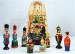 Tea Party Matryoshka Ornament Doll Front View