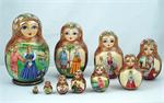 The Magic Flute Matryoshka Nesting Doll Front View