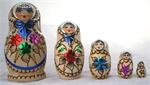 Wood Burned Nesting Doll